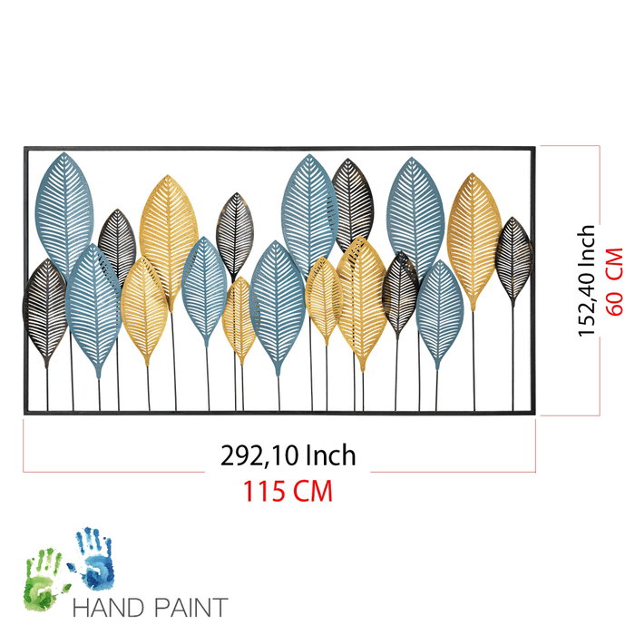 Wallity Zevahir 4 - Escultura de pared de metal multicolor